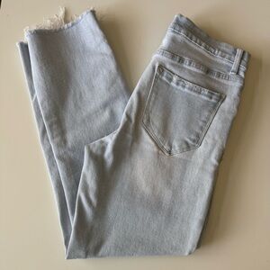 Kensie Vintage Luxe The Slim Raw Hem Ankle Stretch Jeans Women’s size 6/8